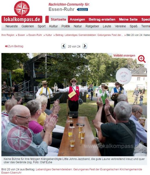 20160925_25. September 2016 - keine Buehne fuer Ihre fetzigen Klaenge benoetigt Little Johns Jazz Band, die gute Laune verbreitet kreuz und quer ueber das Gelaende zog.jpg